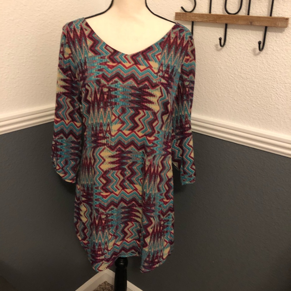 Print Dress Size L